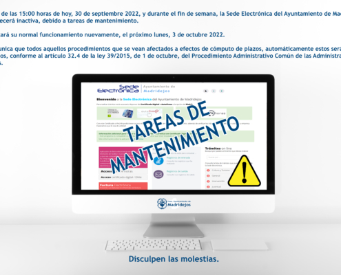mantenimiento sede electronica madridejos