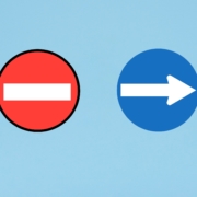 señal prohibido direccion obligatoria
