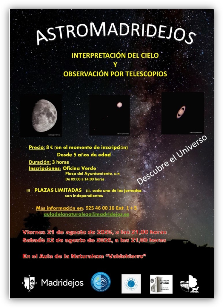 astromadridejos agosto 2026