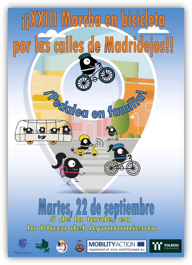 xxiii edicion dia sin coches - marcha en bicicleta